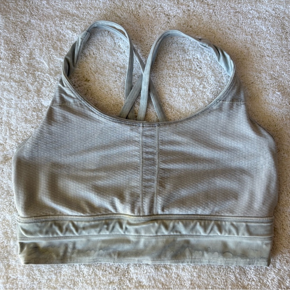 Lululemon Women’s Energy Longline Bra-Size: 8-Color: Gray Geometric Design - Picture 6 of 6